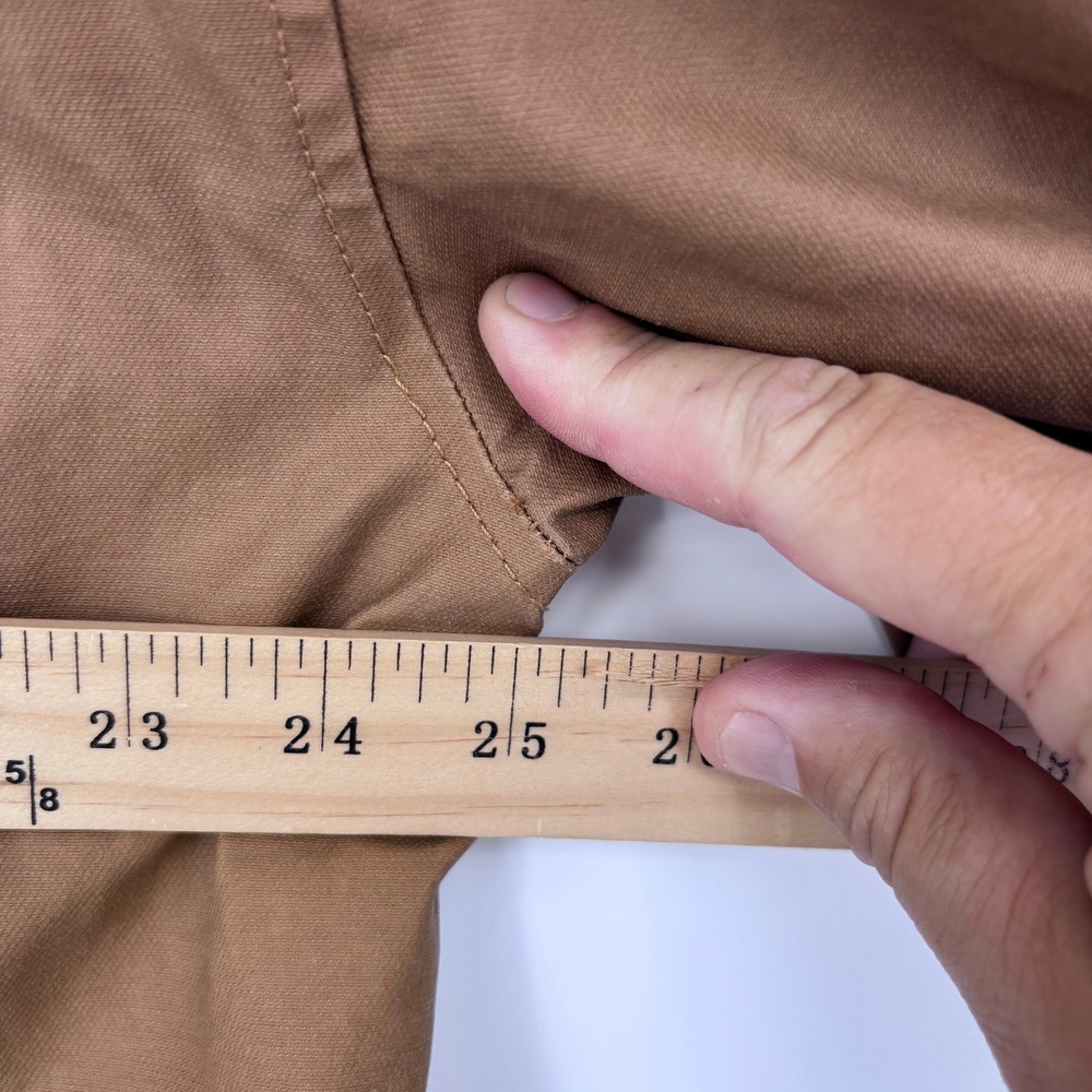 Pilcro Anthropologie Heritage Barn Jacket Women L Brown Corduroy Trim Field Coat - Picture 6 of 9